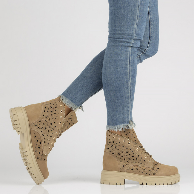 Leather Filippo boots DBT3716/22 BE beige