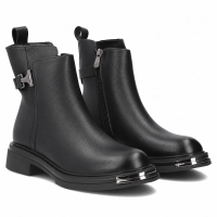 Leather ankle boots Filippo DBT8044/26 BK black