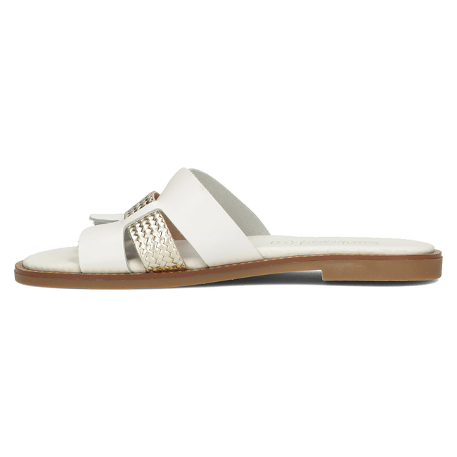 Leather Slippers Filippo LH-305 white