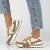 Skórzane sneakersy Filippo DP6447/24 BE beżowe