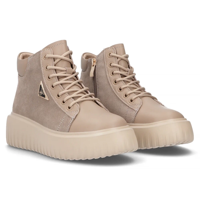 Leather ankle boots DBT6460/24 BE beige