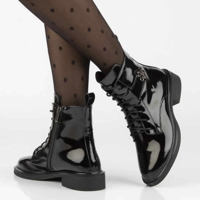 Leather ankle boots Filippo DBT7315/25 BK black