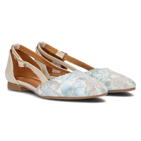 Leather shoes Filippo 4972A beige-turquoise