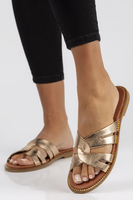 Leather Slippers Filippo LH-365 bronze