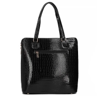 Black shopper bag carry-all