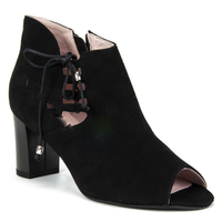 Botki Eksbut 68-4785-136-1G Czarny Welur