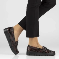 Leather loafers Filippo DP3334/23 BG burgundy