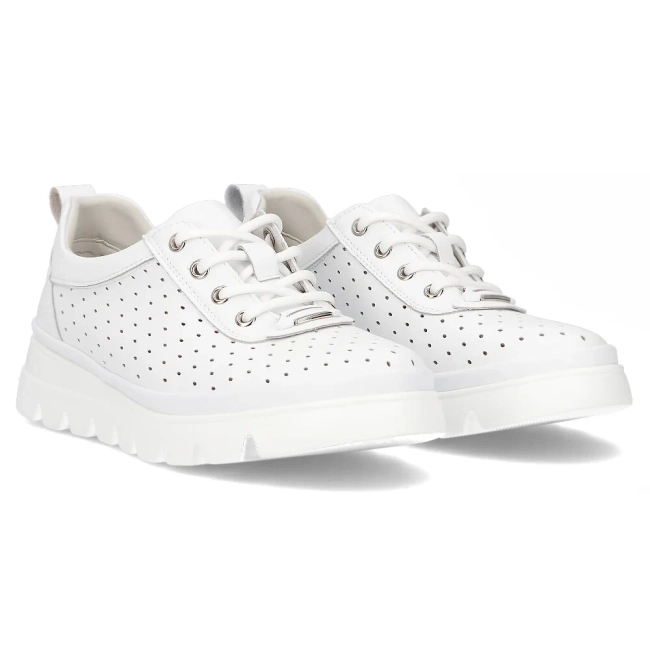 Leather shoes Filippo DP6995/25 WH white