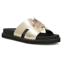 Leather flip-flops Filippo DK7050/25 GO gold