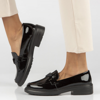 Leather shoes Filippo DP4523/23 BK L black