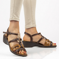 Sandals Vinceza R15-D-SD-550-BR brown