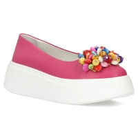 Leather shoes Filippo DP6836/25 FH pink