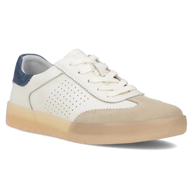 Leather sneakers Filippo DP6745/25 BE NV white beige