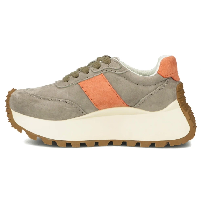 Skórzane sneakersy Filippo DP6785/25 KH OR khaki