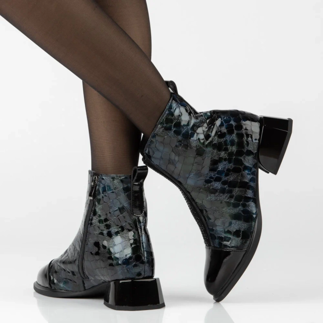 Leather heeled ankle boots Filippo DBT8253/26 NV CR navy