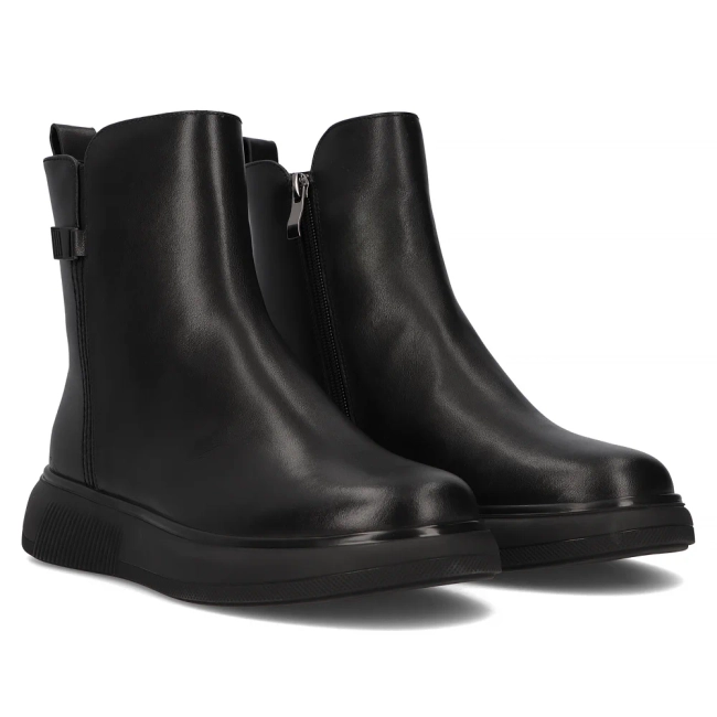 Leather ankle boots Filippo DBT6552/24 BK black