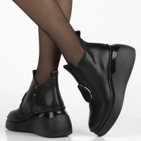 Leather ankle boots Filippo DBT7419/25 BK black