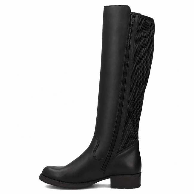 Leather boots Rieker Z9591-00 black