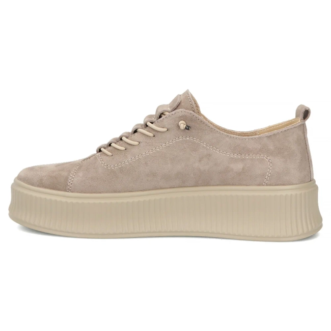 Skórzane sneakersy Filippo DP8343/26 BE beżowe