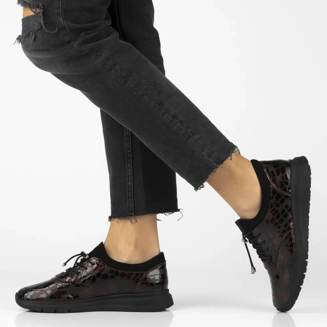 Leather shoes Filippo DP7117/25 BG burgundy