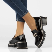 Leather shoes Filippo DP6191/24 BK BE black
