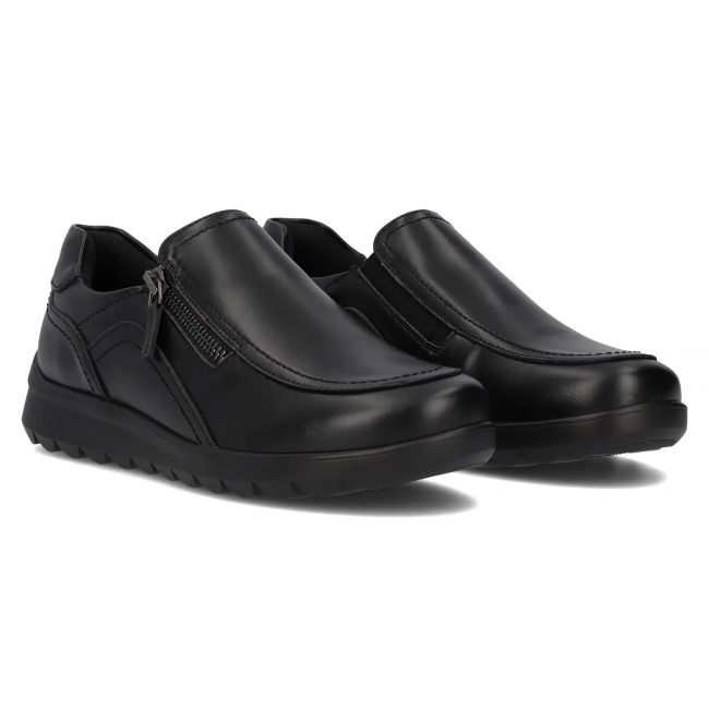 Leather shoes Filippo DP6631/24 BK black