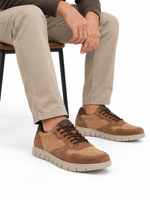 Skórzane sneakersy Filippo MP8296/26 CA brązowe