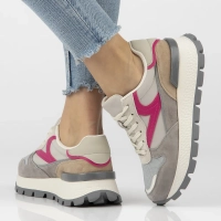 Skórzane sneakersy Filippo DP7070/25 GR szare