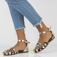 Leather sandals Filippo 40224 gold