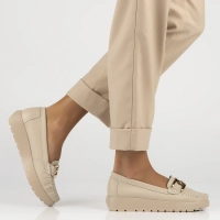 Leather loafers Filippo DP6827/25 BE beige