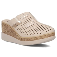 Leather flip-flops Filippo DK6818/25 BE beige