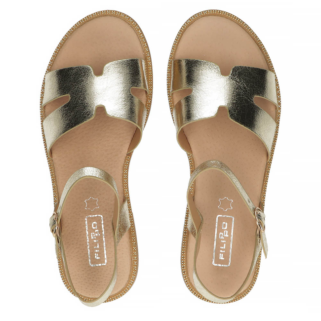Sandały Filippo DS3702/22 GO złote