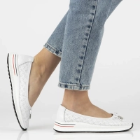 Leather shoes Filippo DP6718/25 WH white