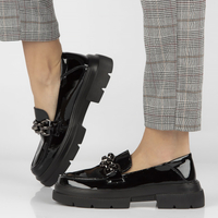 Leather shoes Filippo DP4564/23 BK black