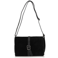 Handbag Toscanio Leather Messenger Bag C108 black