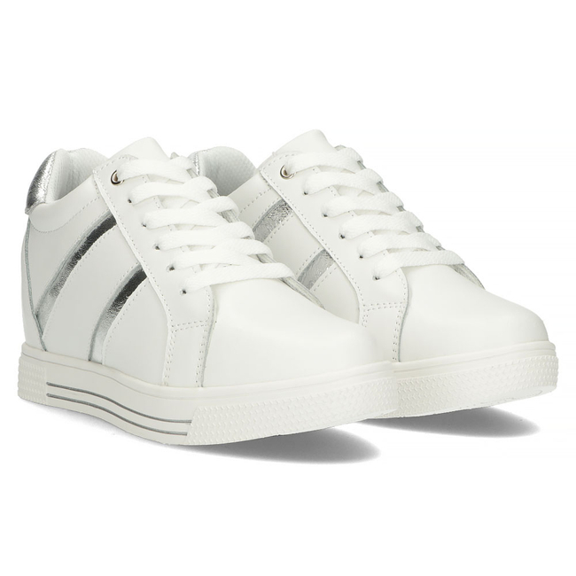 Leather Sneakers Filippo DP3549/22 WH white