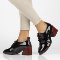 Leather shoes Filippo DP3732/22 BK black