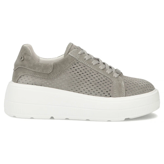Skórzane sneakersy Filippo DP7675/26 GR szare