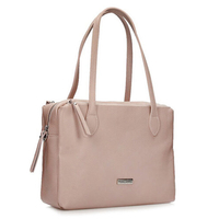 Handbag Toscanio Leather Messenger Bag E22 dark pink