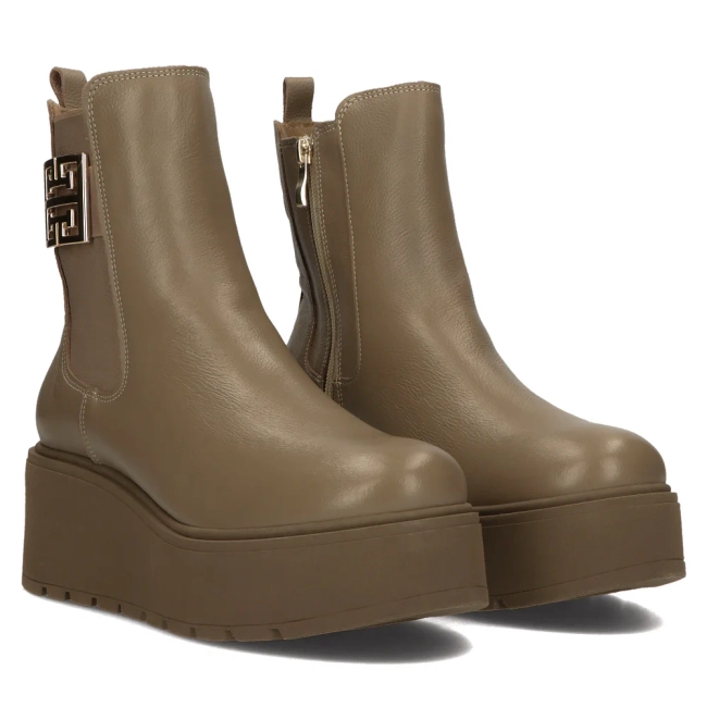 Leather ankle boots Filippo 60390 fango