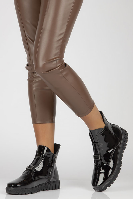 Leather ankle boots Filippo DBT3952/22 BK black