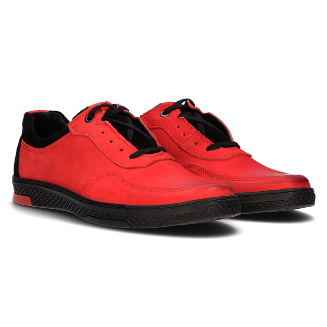 Leather shoes Filippo 918 red