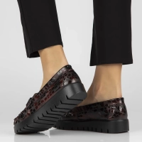 Leather loafers Filippo DP3334/23 BG burgundy