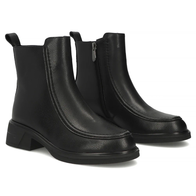 Leather ankle boots Filippo DBT8119/26 BK black