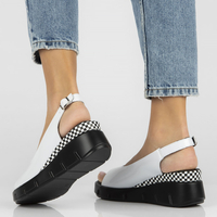 Leather sandals Filippo DS4453/23 WH white