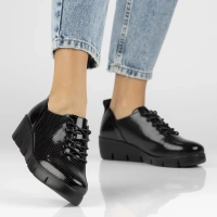 Leather shoes Filippo DP4797/23 BK black