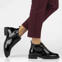 Skórzane botki Filippo DBT7435/25 BK czarne