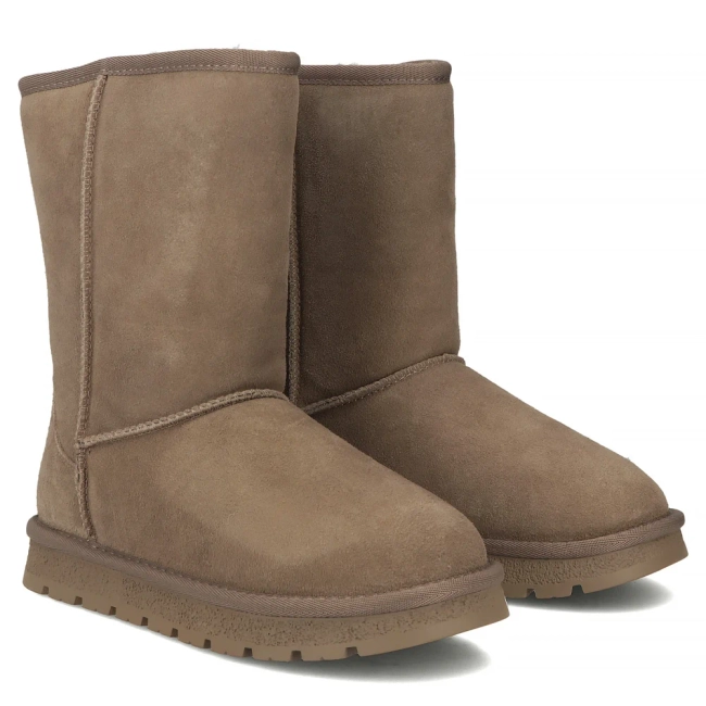 Leather snow boots Filippo DBT7333/25 TP beige