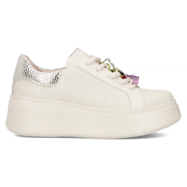Leather sneakers Filippo DP6793/25 BE beige