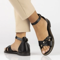 Leather sandals Filippo 40378 black